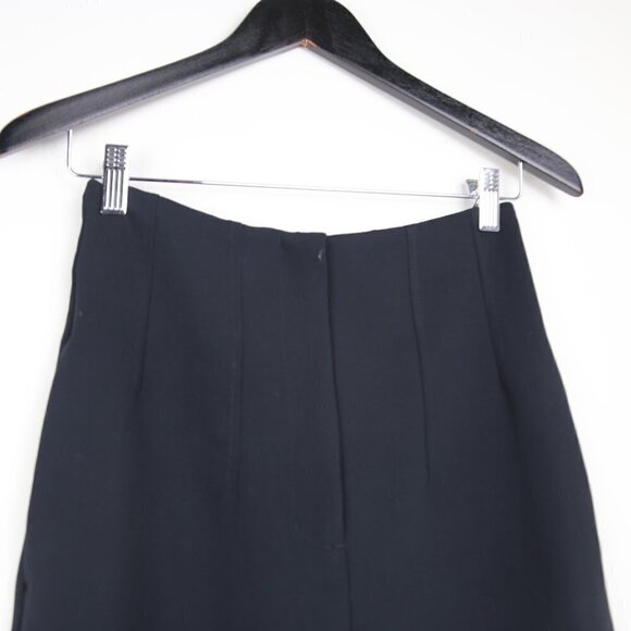 Wilfred Clotilde Pant Black Pleated Front High Rise Japanese Crepe - Picture 2 of 8